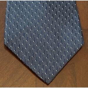 Vintage Methode Blue 100% Imported Silk Men’s Neck Tie Made In USA